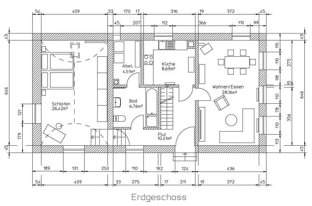 Predaj domu 132 m², pozemek 576 m², Kurpfalzstr. 59, Bruchsal, Bádensko-Wurttembersko Predaj domu 132 m², pozemek 576 m², Kurpfalzstr. 59, Bruchsal, Bádensko-Wurttembersko