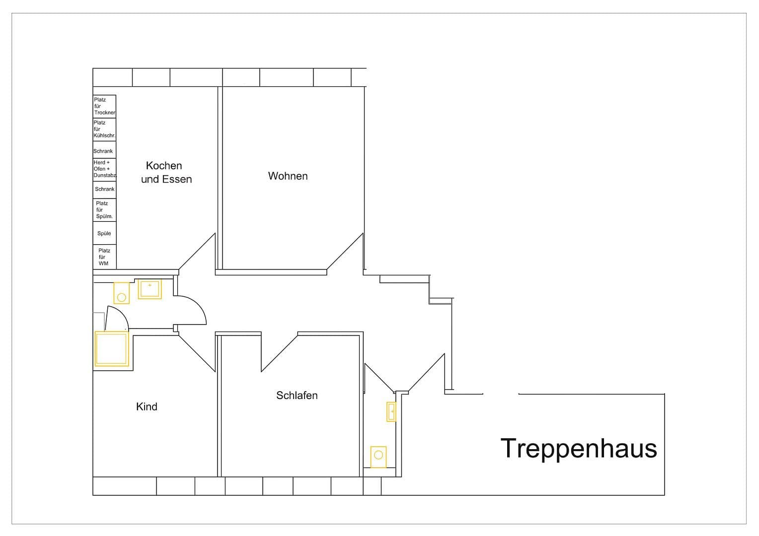 Prenájom bytu 3-izbový 77 m², Neue Gasse, Schweinfurt, Bavorsko Prenájom bytu 3-izbový 77 m², Neue Gasse, Schweinfurt, Bavorsko