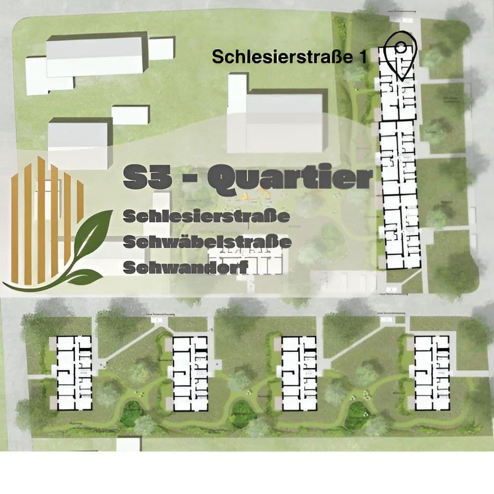 Prenájom bytu 2-izbový 48 m², Schlesierstraße 1, Schwandorf, Bavorsko Prenájom bytu 2-izbový 48 m², Schlesierstraße 1, Schwandorf, Bavorsko