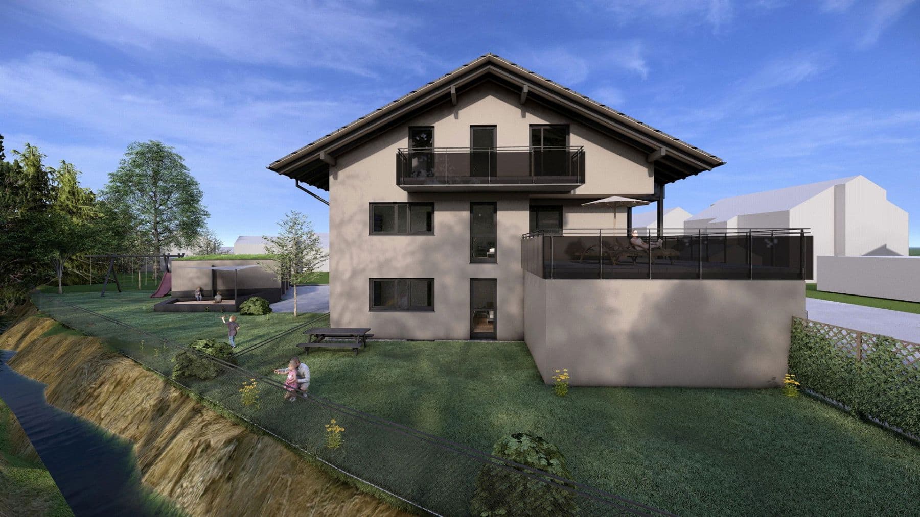 Predaj bytu 3-izbový 77 m², Holzstraße 4, Raubling, Bavorsko Predaj bytu 3-izbový 77 m², Holzstraße 4, Raubling, Bavorsko