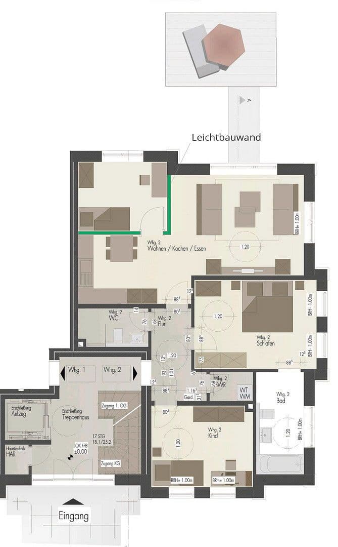 Prenájom bytu 4-izbový 96 m², Carl-Adam-Petri-Straße, Potsdam, Brandenbursko Prenájom bytu 4-izbový 96 m², Carl-Adam-Petri-Straße, Potsdam, Brandenbursko
