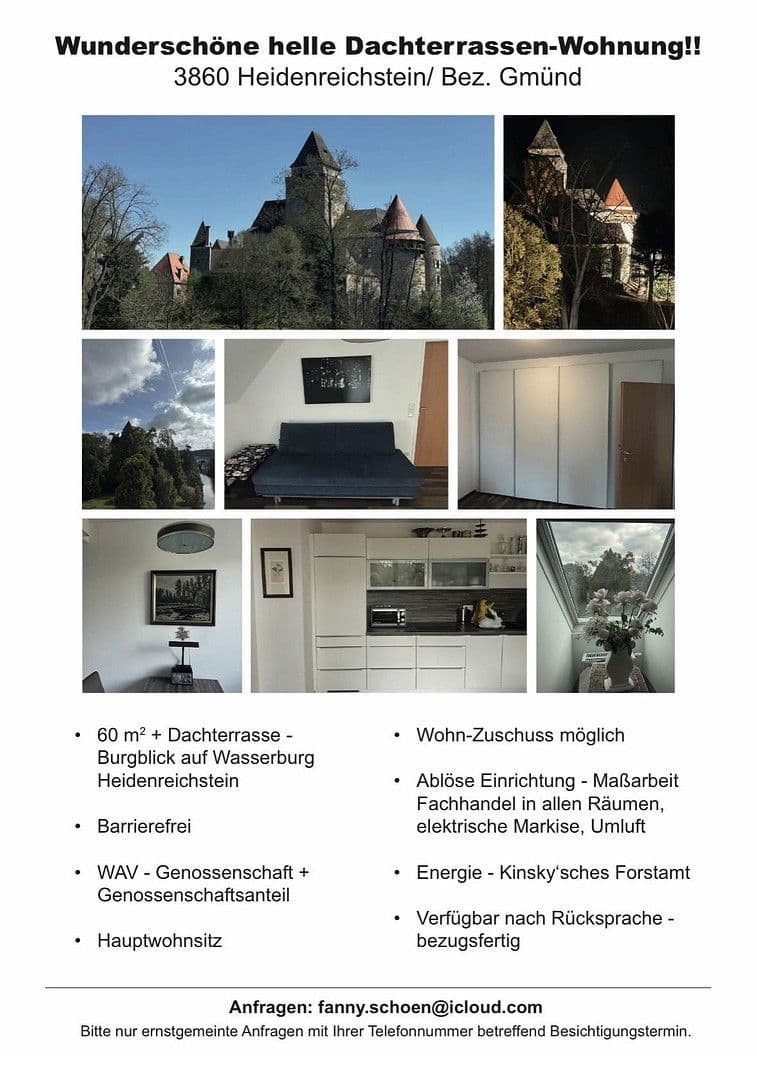 Prenájom bytu 2-izbový 61 m², Heidenreichstein, Dolné Rakúsko Prenájom bytu 2-izbový 61 m², Heidenreichstein, Dolné Rakúsko