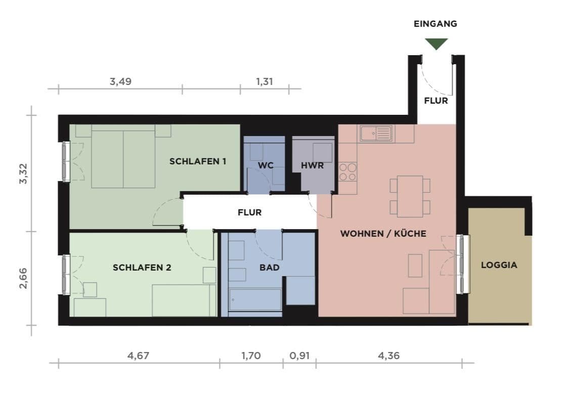 Predaj bytu 3-izbový 75 m², Susan-Sontag-Weg 7, Darmstadt, Hesensko Predaj bytu 3-izbový 75 m², Susan-Sontag-Weg 7, Darmstadt, Hesensko