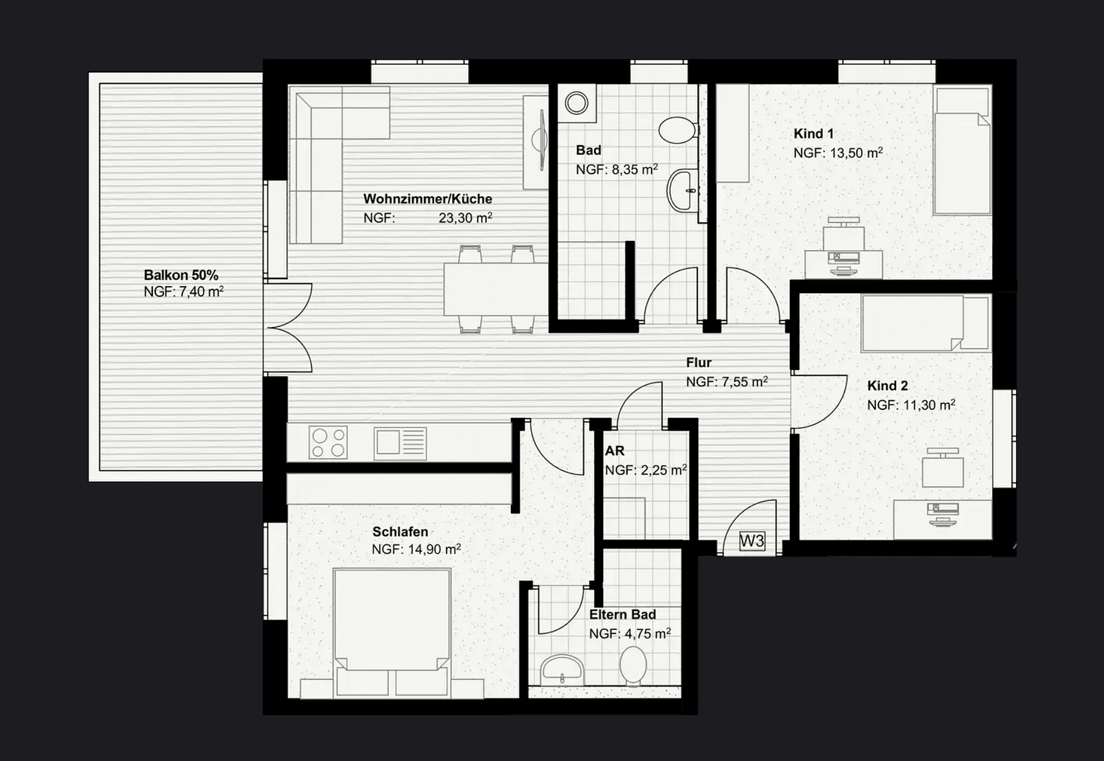 Predaj bytu 4-izbový 94 m², Friedrichstr. 12, Biebertal, Hesensko Predaj bytu 4-izbový 94 m², Friedrichstr. 12, Biebertal, Hesensko