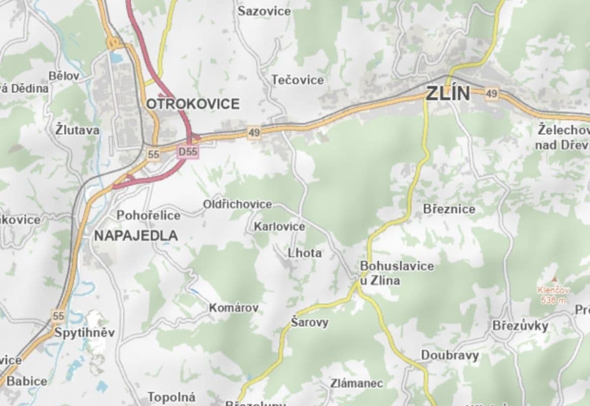 Predaj pozemku 6.449 m², Komárov, Zlínský kraj Predaj pozemku 6.449 m², Komárov, Zlínský kraj