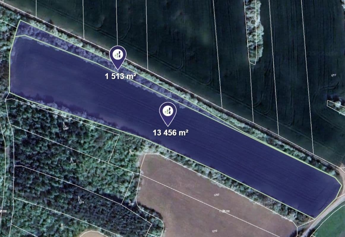 Predaj pozemku 14.969 m², Nová Ves, Středočeský kraj Predaj pozemku 14.969 m², Nová Ves, Středočeský kraj