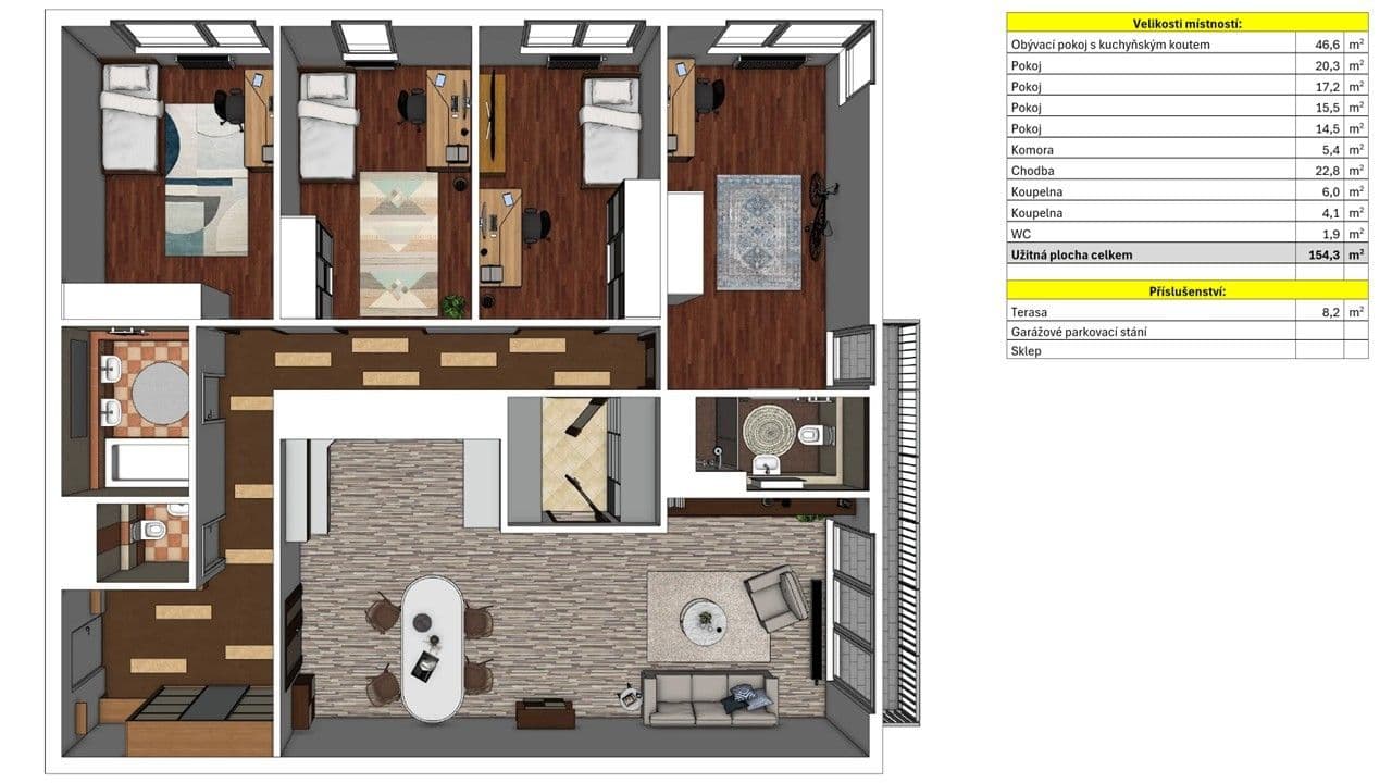 Predaj bytu 5-izbový 154 m², Edisonova, Praha, Praha Predaj bytu 5-izbový 154 m², Edisonova, Praha, Praha