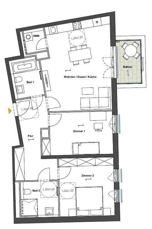 Prenájom bytu 3-izbový 98 m², Regattastr. 5, Berlin, Berlín Prenájom bytu 3-izbový 98 m², Regattastr. 5, Berlin, Berlín