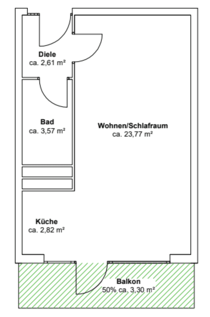 Predaj bytu 1-izbový 36 m², München, Bavorsko Predaj bytu 1-izbový 36 m², München, Bavorsko