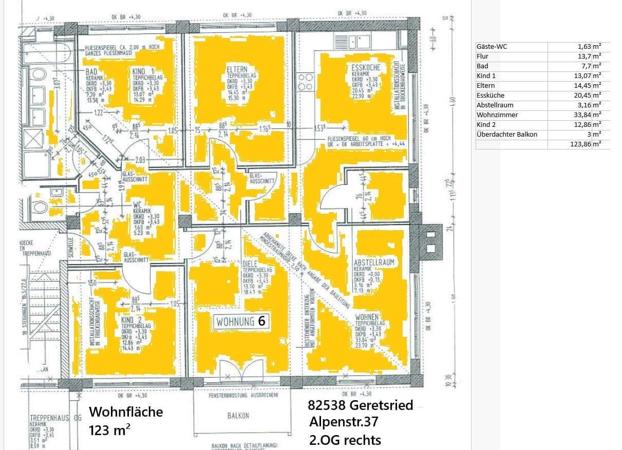 Prenájom bytu 4-izbový 124 m², Alpenstr.37, Geretsried, Bavorsko Prenájom bytu 4-izbový 124 m², Alpenstr.37, Geretsried, Bavorsko