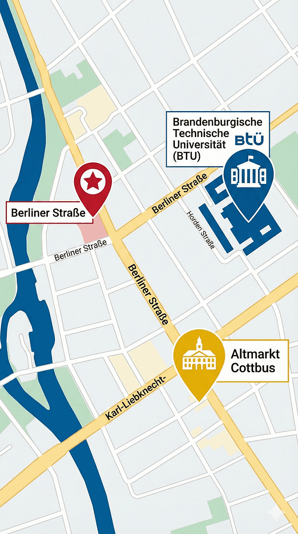 Prenájom bytu 2-izbový 53 m², Cottbus, Brandenbursko Prenájom bytu 2-izbový 53 m², Cottbus, Brandenbursko