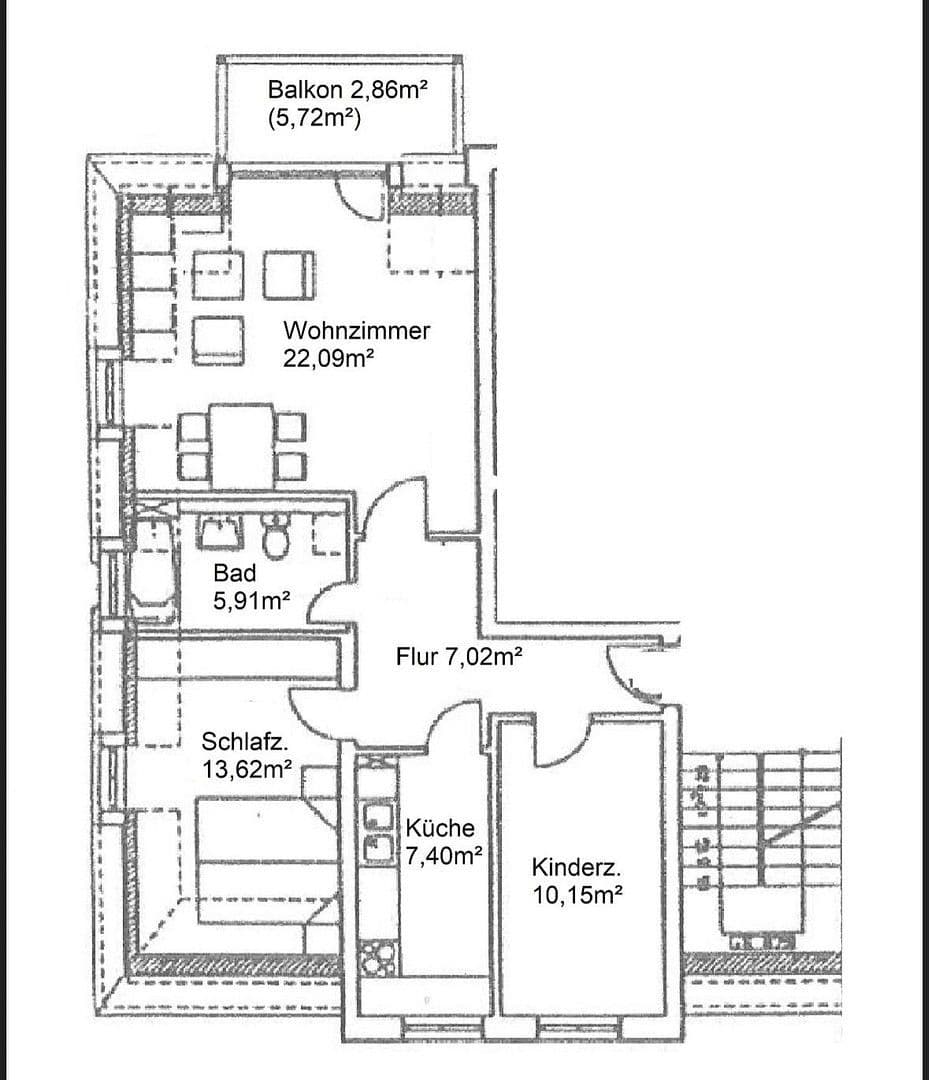 Predaj bytu 3-izbový 70 m², Dresden, Sasko Predaj bytu 3-izbový 70 m², Dresden, Sasko