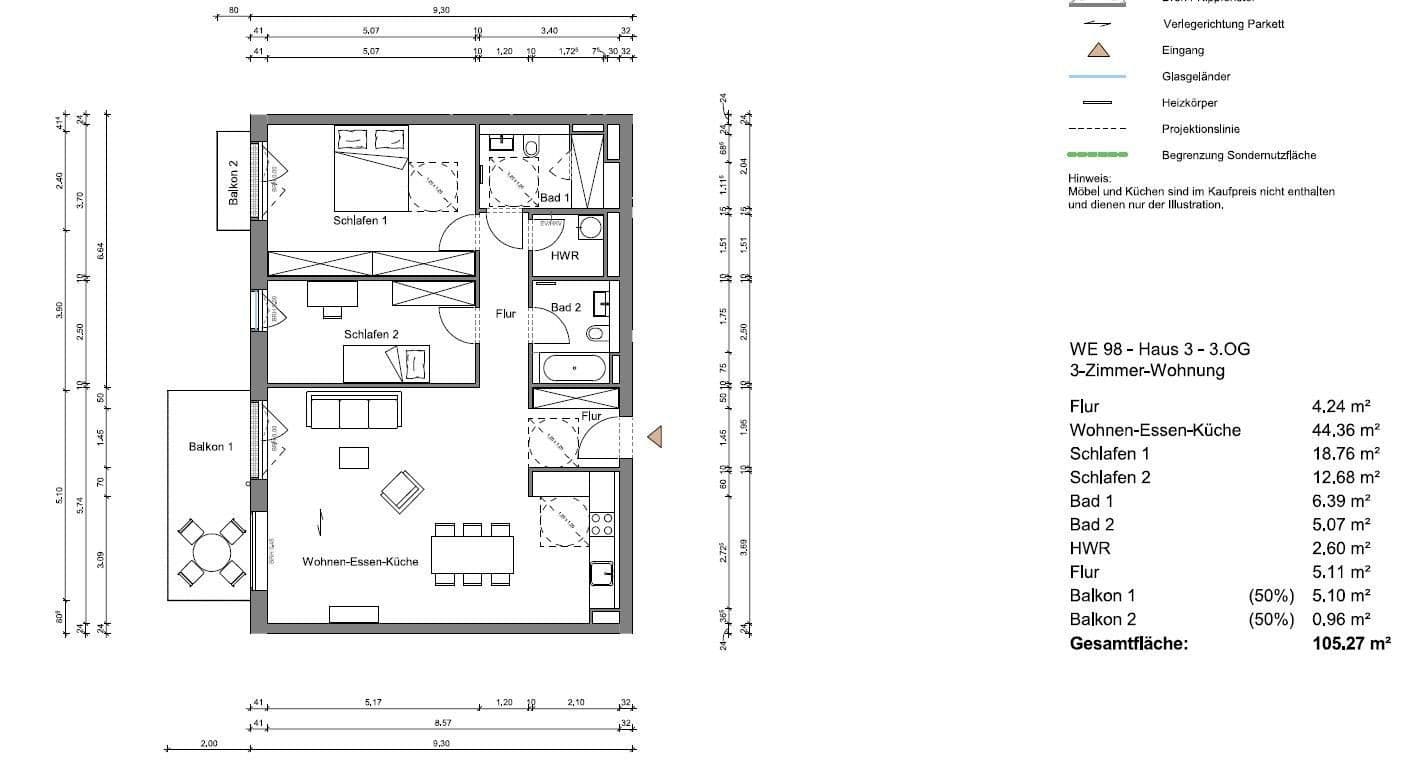 Prenájom bytu 3-izbový 105 m², Regattastr 51e, Berlin, Berlín Prenájom bytu 3-izbový 105 m², Regattastr 51e, Berlin, Berlín