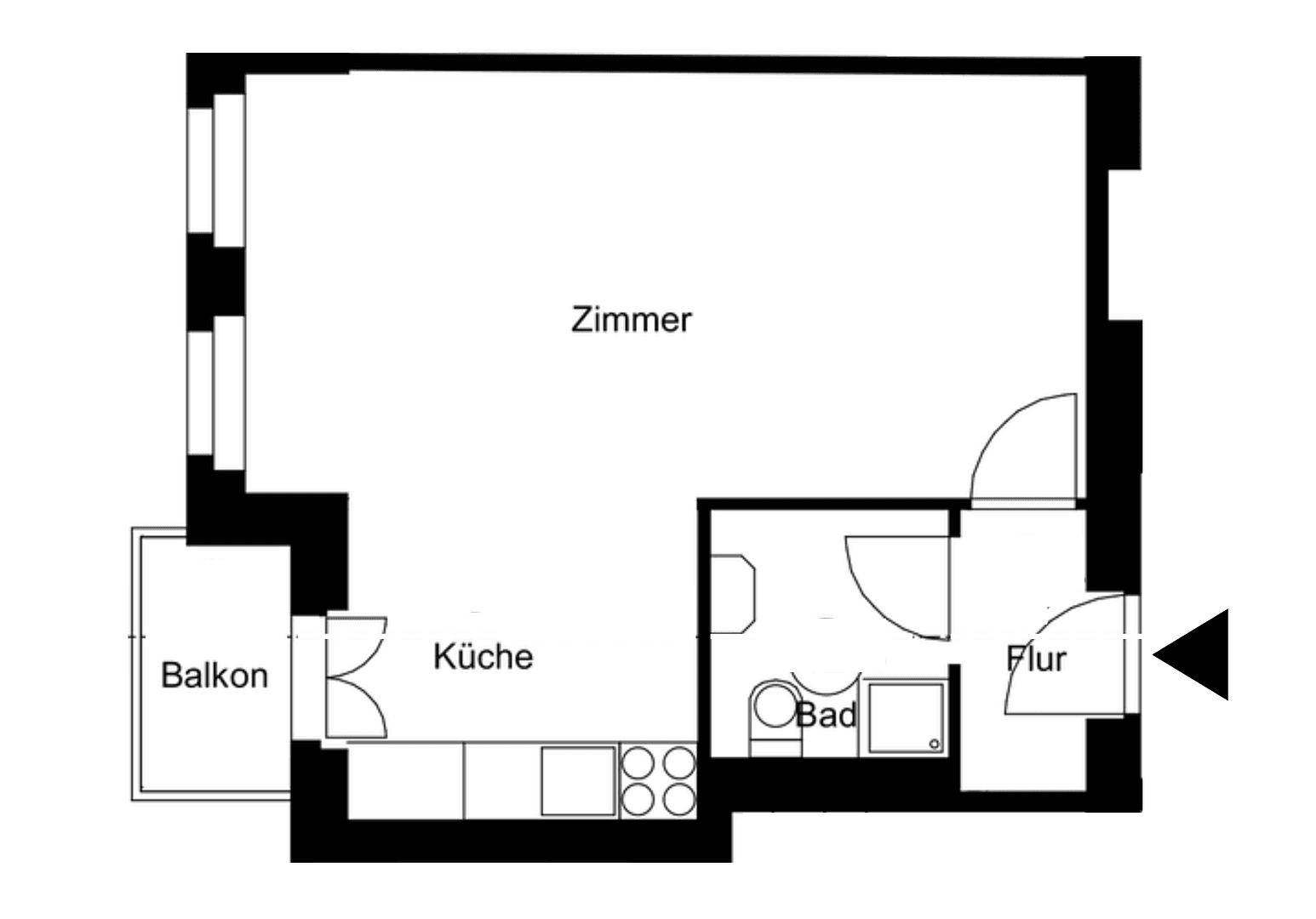 Prenájom bytu 1-izbový 35 m², Schöneberger Straße 9, Berlin, Berlín Prenájom bytu 1-izbový 35 m², Schöneberger Straße 9, Berlin, Berlín