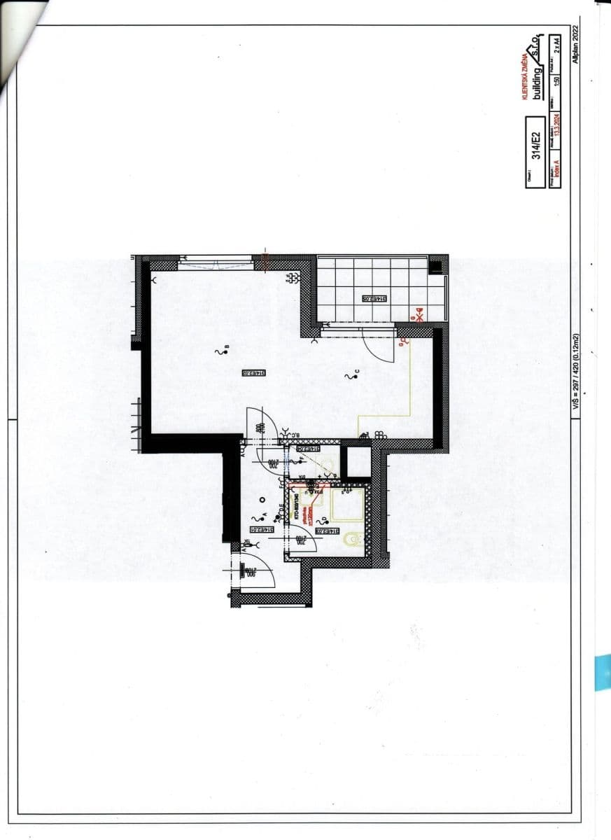 Prenájom bytu 1-izbový 37 m², Stočesova, Praha, Praha Prenájom bytu 1-izbový 37 m², Stočesova, Praha, Praha