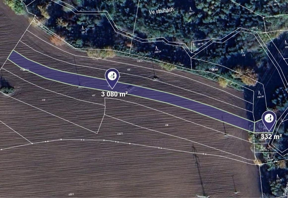 Predaj pozemku 3.412 m², Kamenný Újezd, Jihočeský kraj Predaj pozemku 3.412 m², Kamenný Újezd, Jihočeský kraj