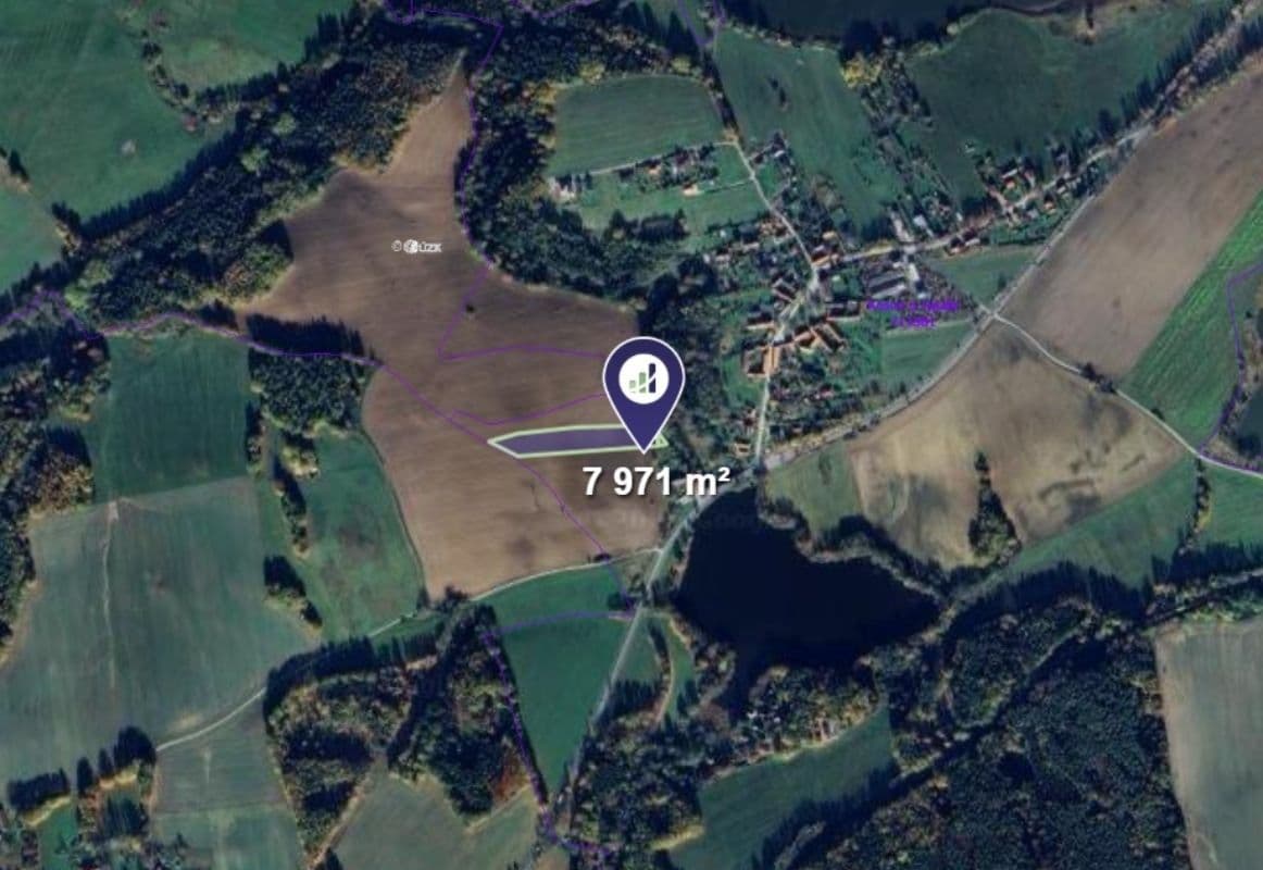 Predaj pozemku 7.971 m², Kamenný Újezd, Jihočeský kraj Predaj pozemku 7.971 m², Kamenný Újezd, Jihočeský kraj