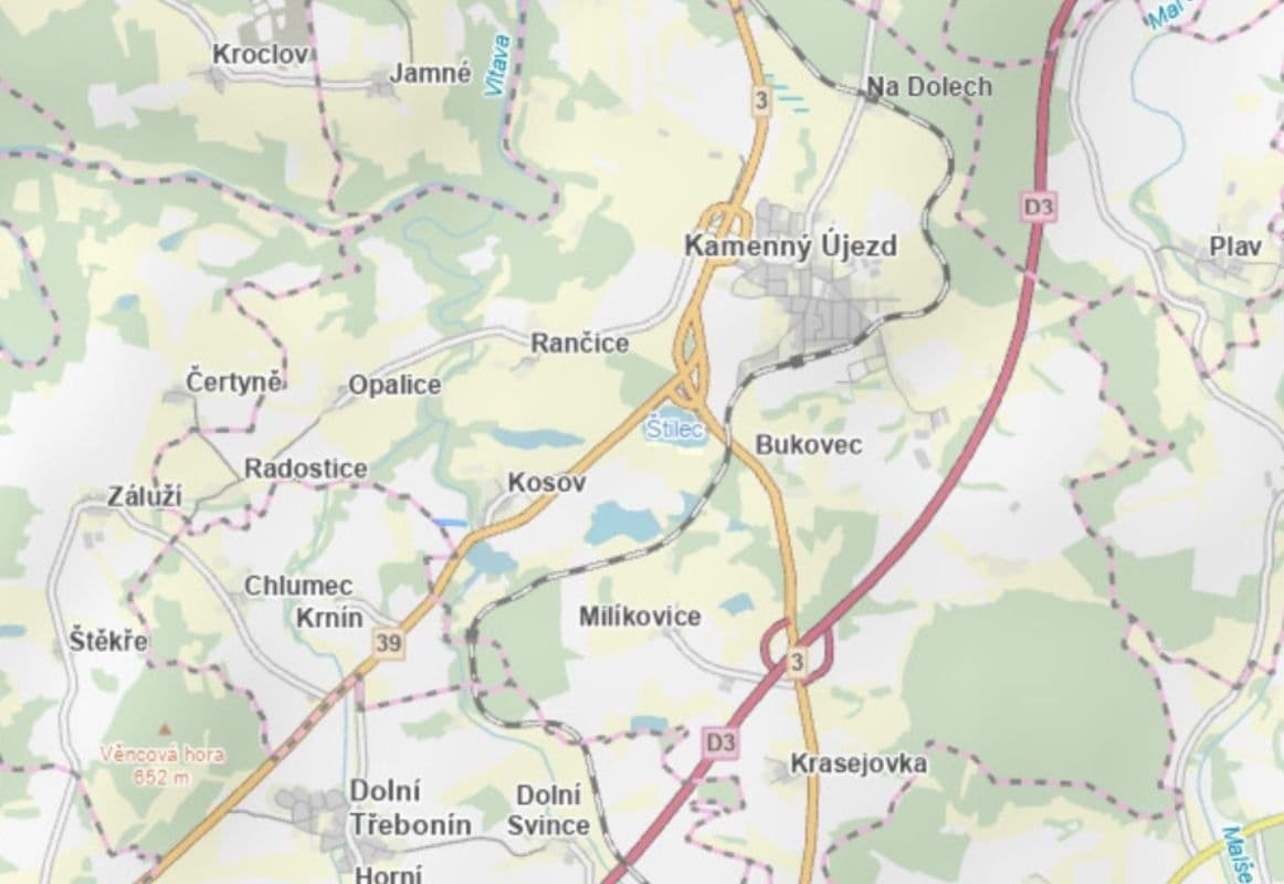 Predaj pozemku 7.971 m², Kamenný Újezd, Jihočeský kraj Predaj pozemku 7.971 m², Kamenný Újezd, Jihočeský kraj