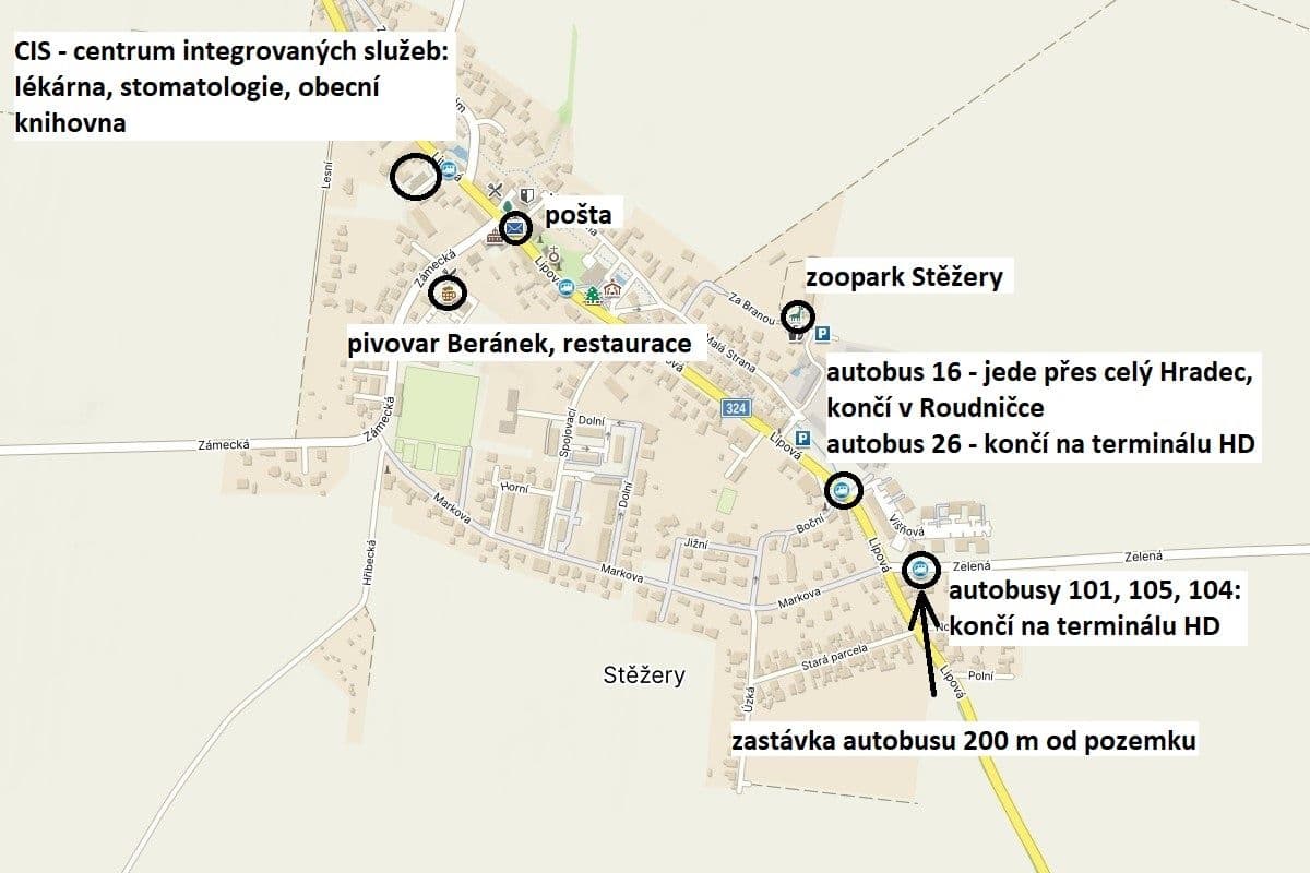 Predaj pozemku 966 m², Stěžery, Královéhradecký kraj Predaj pozemku 966 m², Stěžery, Královéhradecký kraj