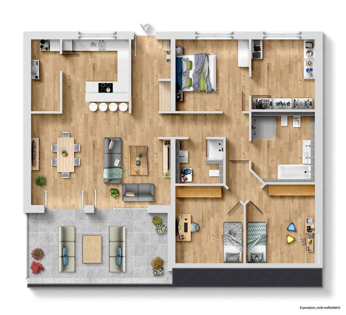 Prenájom bytu 4-izbový 134 m², Baumgartenweg 4, Leutkirch im Allgäu, Bádensko-Wurttembersko Prenájom bytu 4-izbový 134 m², Baumgartenweg 4, Leutkirch im Allgäu, Bádensko-Wurttembersko