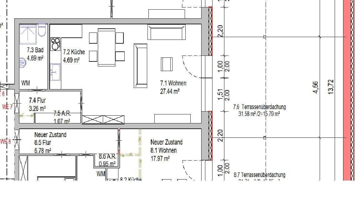 Prenájom bytu 1-izbový 53 m², Dorfstr. 22, Schacht-Audorf, Šlezvicko-Holštajnsko Prenájom bytu 1-izbový 53 m², Dorfstr. 22, Schacht-Audorf, Šlezvicko-Holštajnsko