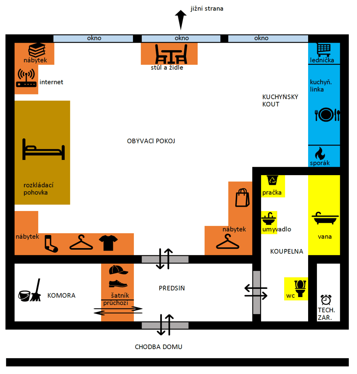 Prenájom bytu 1-izbový 32 m², Sluneční náměstí, Praha, Praha Prenájom bytu 1-izbový 32 m², Sluneční náměstí, Praha, Praha
