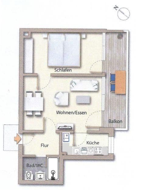 Prenájom bytu 2-izbový 48 m², München, Bavorsko Prenájom bytu 2-izbový 48 m², München, Bavorsko