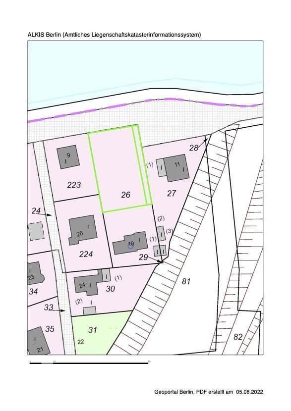 Predaj pozemku 748 m², Am Kanal 10, Berlin, Berlín Predaj pozemku 748 m², Am Kanal 10, Berlin, Berlín