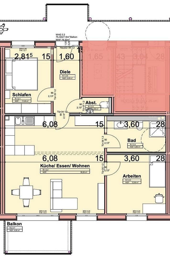 Predaj bytu 3-izbový 80 m², Rodensteinweg 13, Erlangen, Bavorsko Predaj bytu 3-izbový 80 m², Rodensteinweg 13, Erlangen, Bavorsko