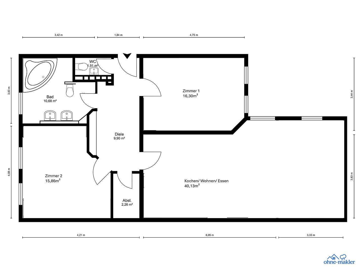 Predaj bytu 3-izbový 100 m², Togostr., Berlin, Berlín Predaj bytu 3-izbový 100 m², Togostr., Berlin, Berlín