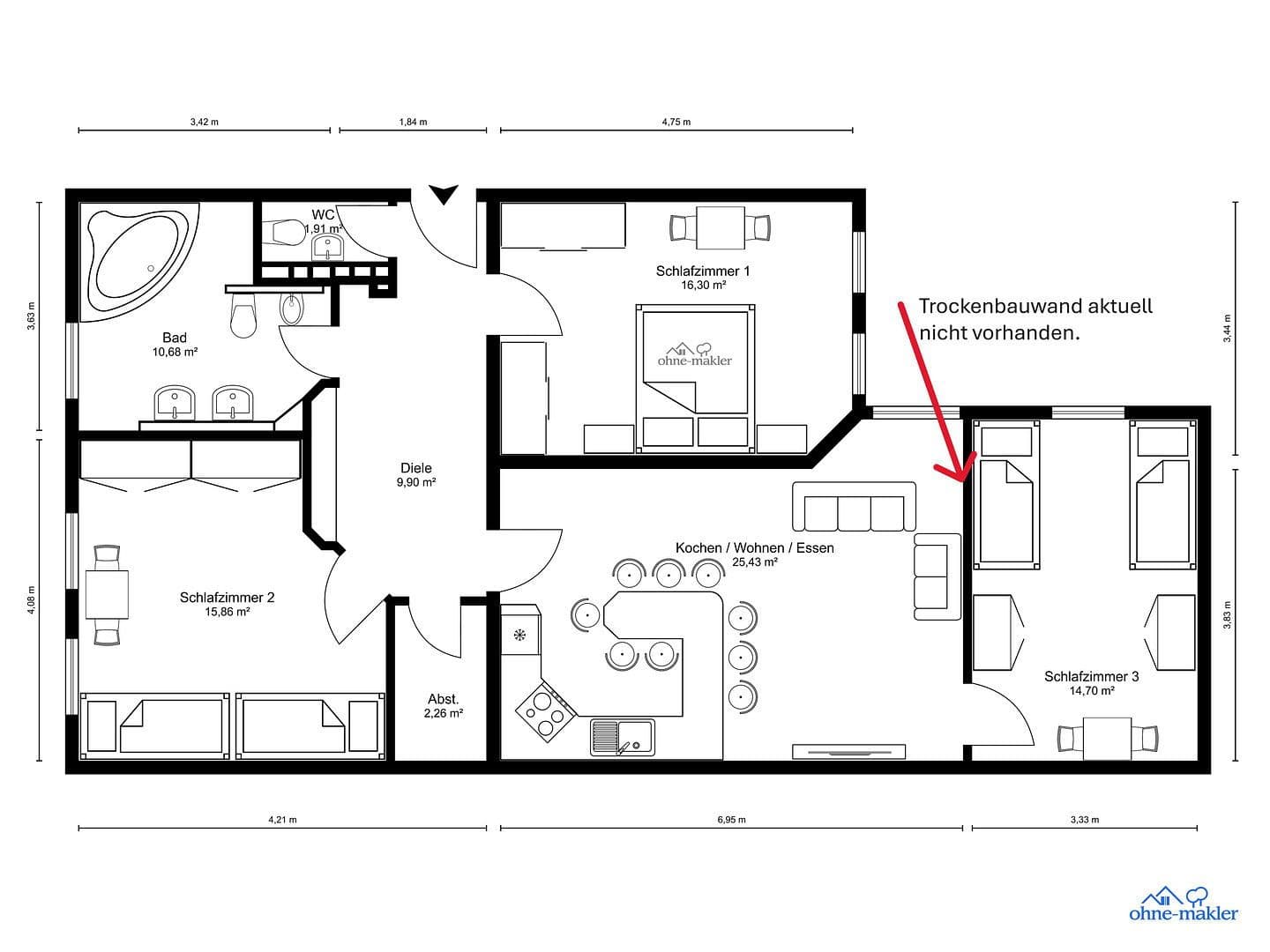 Predaj bytu 3-izbový 100 m², Togostr., Berlin, Berlín Predaj bytu 3-izbový 100 m², Togostr., Berlin, Berlín