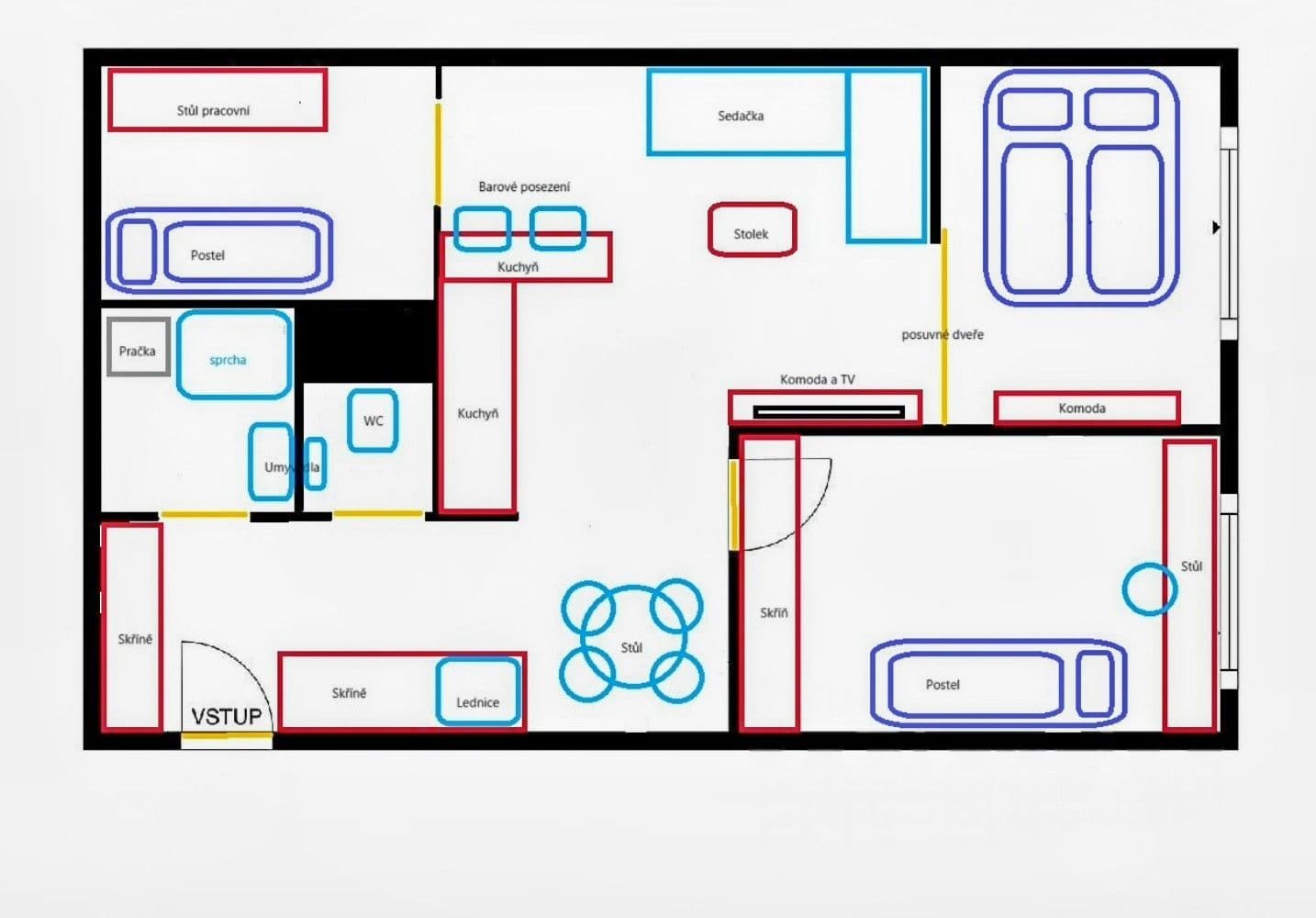 Prenájom bytu 4-izbový 61 m², Tavolníková, Praha, Praha Prenájom bytu 4-izbový 61 m², Tavolníková, Praha, Praha