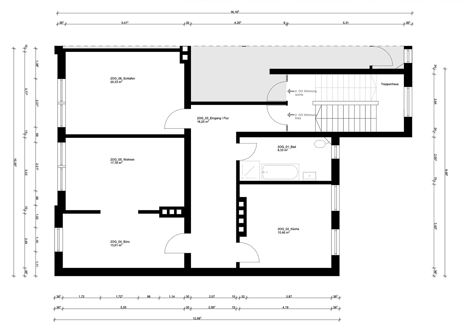 Prenájom bytu 2-izbový 94 m², Hof, Bavorsko Prenájom bytu 2-izbový 94 m², Hof, Bavorsko