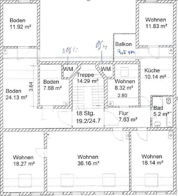 Prenájom bytu 5-izbový 118 m², Thomasiusstraße 7, Halle, Sasko-Anhaltsko Prenájom bytu 5-izbový 118 m², Thomasiusstraße 7, Halle, Sasko-Anhaltsko