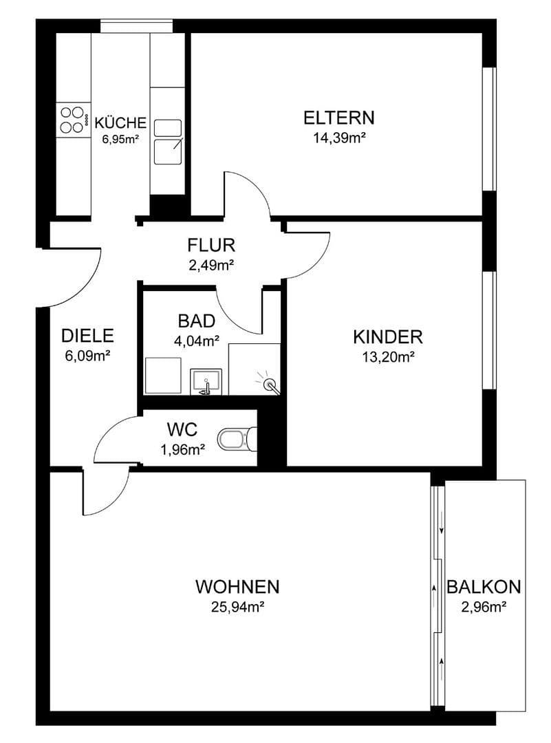 Predaj bytu 3-izbový 78 m², Stuttgart, Bádensko-Wurttembersko Predaj bytu 3-izbový 78 m², Stuttgart, Bádensko-Wurttembersko