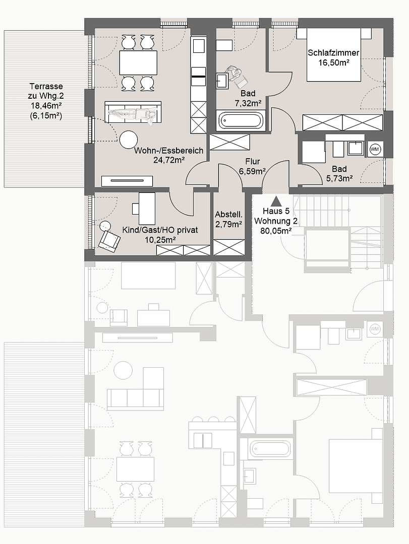 Predaj bytu 3-izbový 81 m², Grafing bei München, Bavorsko Predaj bytu 3-izbový 81 m², Grafing bei München, Bavorsko