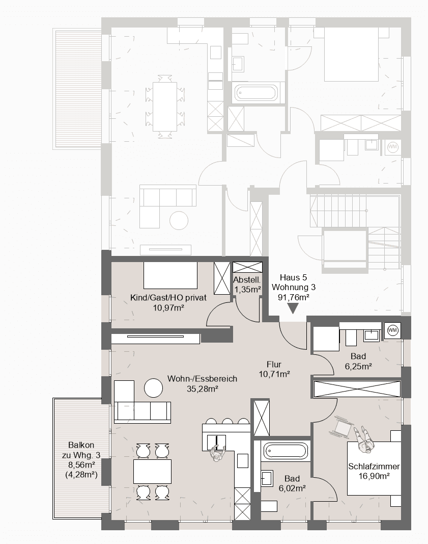 Predaj bytu 3-izbový 92 m², Grafing bei München, Bavorsko Predaj bytu 3-izbový 92 m², Grafing bei München, Bavorsko