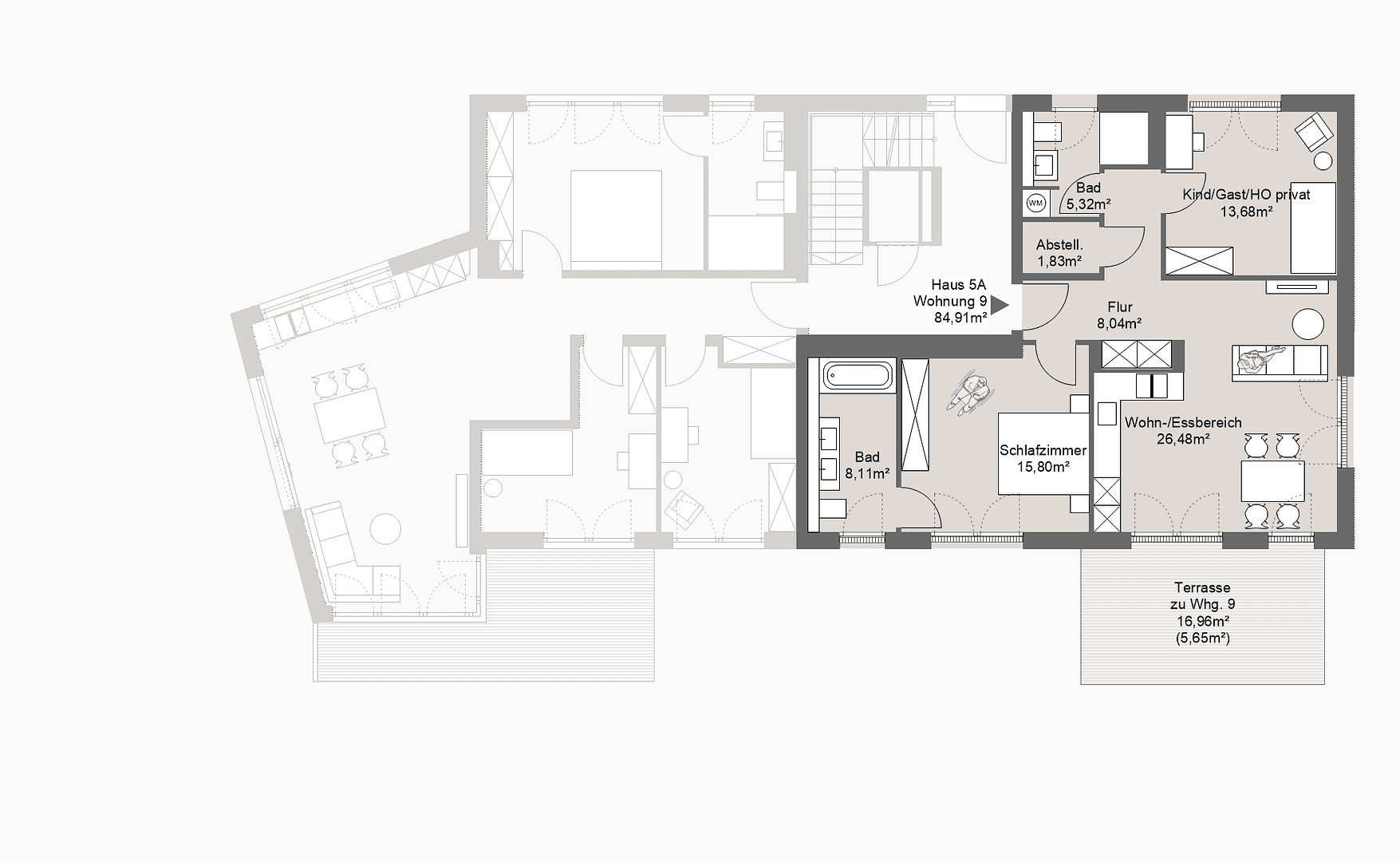 Predaj bytu 3-izbový 85 m², Grafing bei München, Bavorsko Predaj bytu 3-izbový 85 m², Grafing bei München, Bavorsko