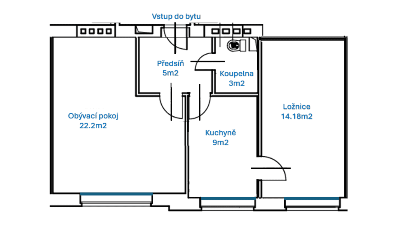 Predaj bytu 2-izbový 53 m², Evropská, Praha, Praha Predaj bytu 2-izbový 53 m², Evropská, Praha, Praha
