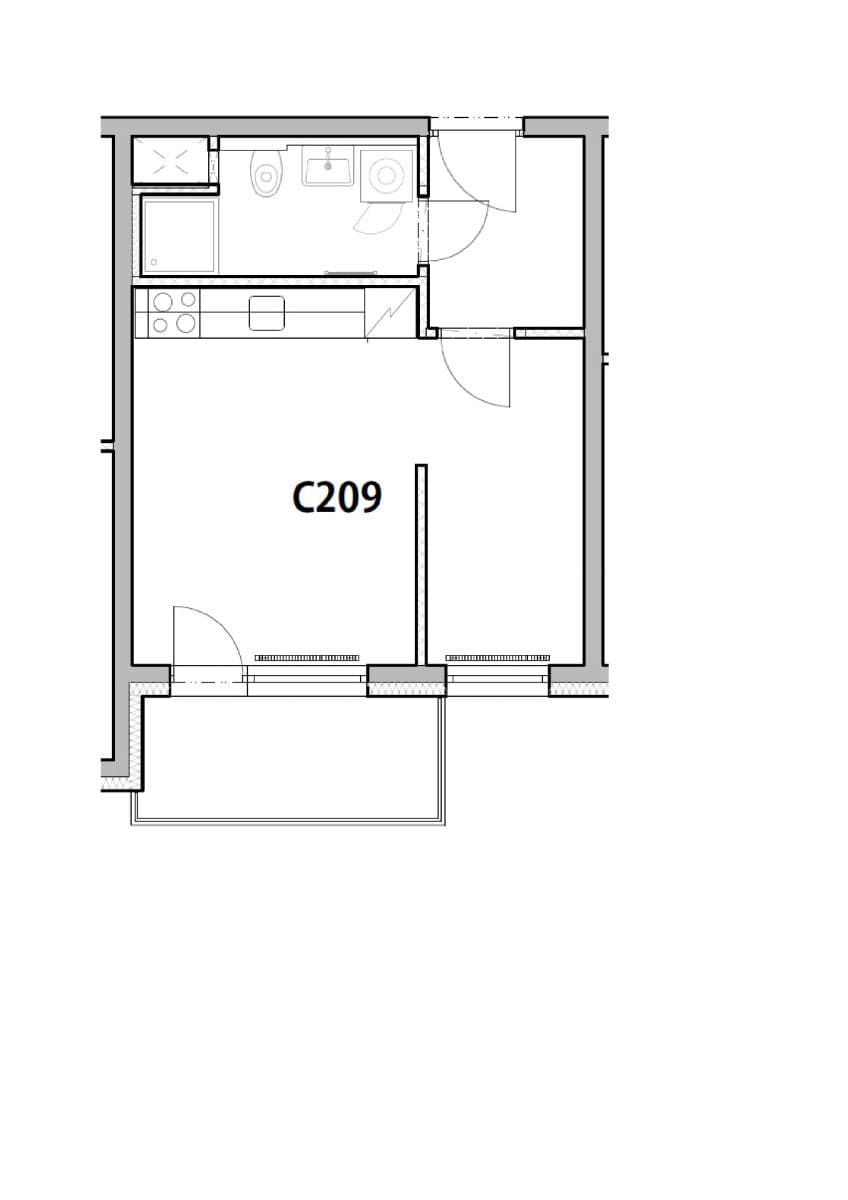 Prenájom bytu 1-izbový 32 m², Fabiánové, Praha, Praha Prenájom bytu 1-izbový 32 m², Fabiánové, Praha, Praha