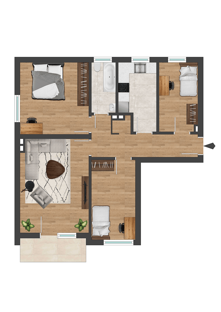 Predaj bytu 4-izbový 72 m², Eugen-Kaiser-Str. 16, Hanau, Hesensko Predaj bytu 4-izbový 72 m², Eugen-Kaiser-Str. 16, Hanau, Hesensko