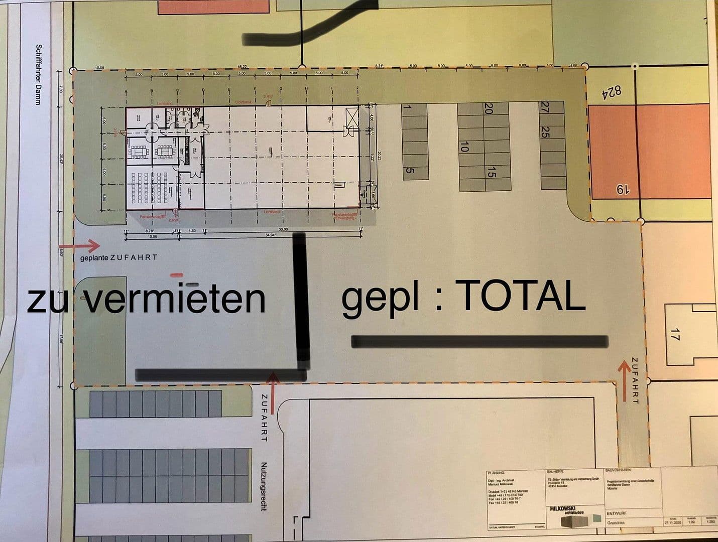 Prenájom pozemku 1.000 m², An der Kleimannbrücke 5, Münster, Severné Porýnie - Westfálsko Prenájom pozemku 1.000 m², An der Kleimannbrücke 5, Münster, Severné Porýnie - Westfálsko
