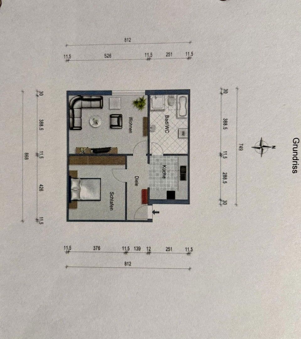 Prenájom bytu 2-izbový 65 m², Ampfing, Bavorsko Prenájom bytu 2-izbový 65 m², Ampfing, Bavorsko