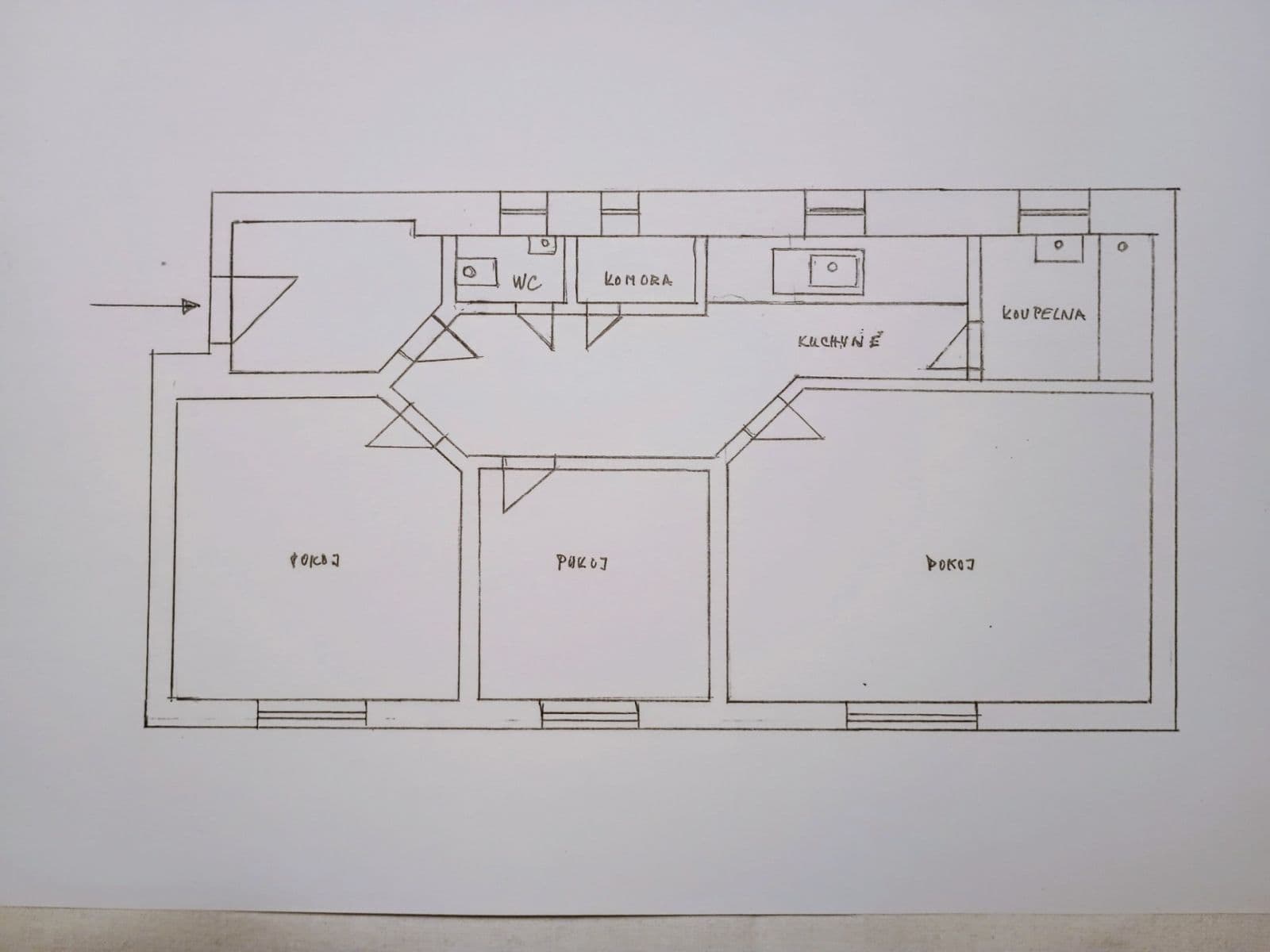 Prenájom bytu 3-izbový 58 m², Biskupcova, Praha, Praha Prenájom bytu 3-izbový 58 m², Biskupcova, Praha, Praha