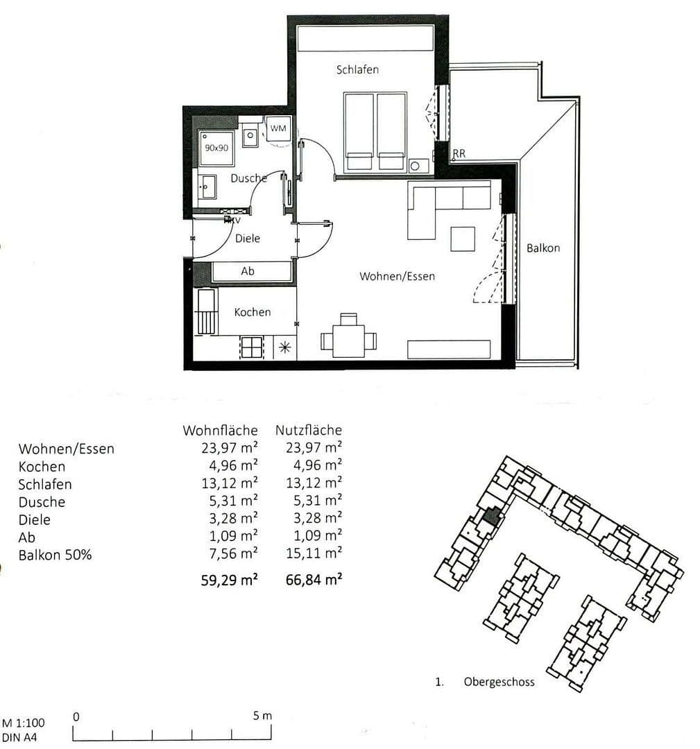 Prenájom bytu 2-izbový 60 m², Marie-Deubler-Str. 4, Neuried, Bavorsko Prenájom bytu 2-izbový 60 m², Marie-Deubler-Str. 4, Neuried, Bavorsko