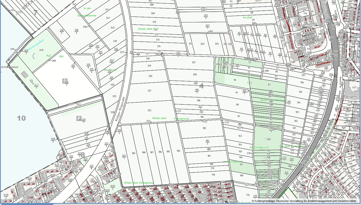 Predaj pozemku 2.839 m², Rodgau, Hesensko Predaj pozemku 2.839 m², Rodgau, Hesensko