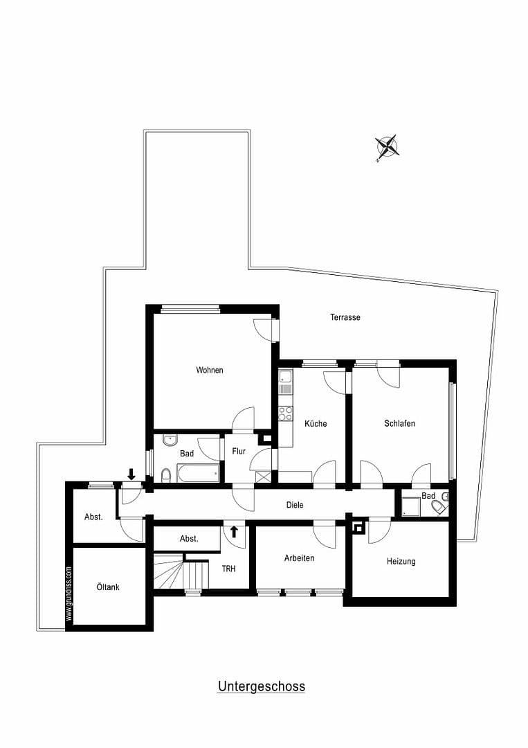 Prenájom bytu 3-izbový 119 m², Schwimmbadstraße 7, Bad Herrenalb, Bádensko-Wurttembersko Prenájom bytu 3-izbový 119 m², Schwimmbadstraße 7, Bad Herrenalb, Bádensko-Wurttembersko