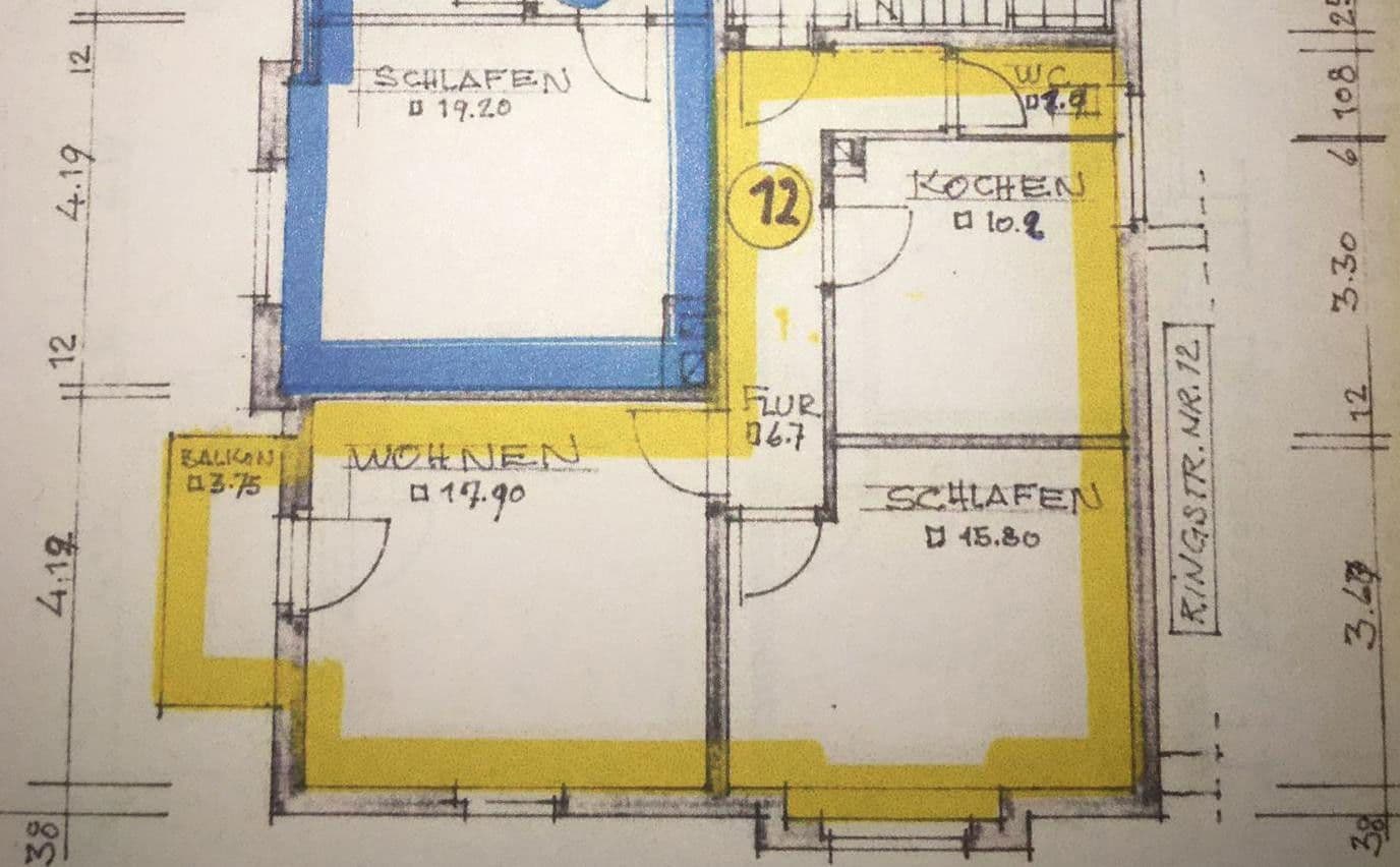 Prenájom bytu 2-izbový 58 m², Neunkirchen a. Sand, Bavorsko Prenájom bytu 2-izbový 58 m², Neunkirchen a. Sand, Bavorsko