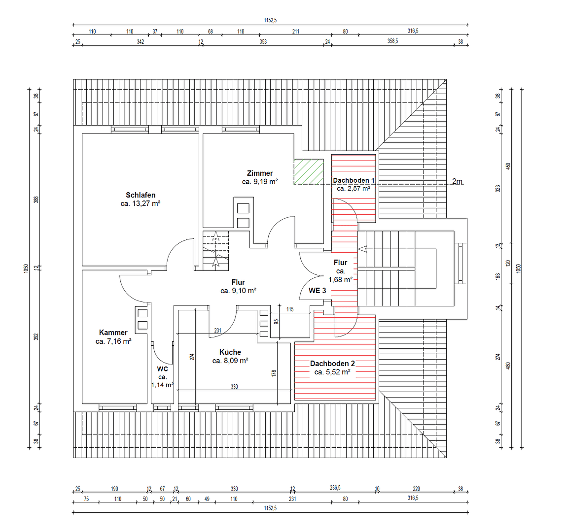 Prenájom bytu 3-izbový 83 m², Justus-Liebig-Straße 3, Bayreuth, Bavorsko Prenájom bytu 3-izbový 83 m², Justus-Liebig-Straße 3, Bayreuth, Bavorsko