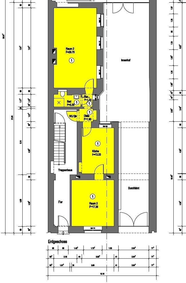 Predaj bytu 2-izbový 66 m², Kirchstr. 39, Düsseldorf, Severné Porýnie - Westfálsko Predaj bytu 2-izbový 66 m², Kirchstr. 39, Düsseldorf, Severné Porýnie - Westfálsko